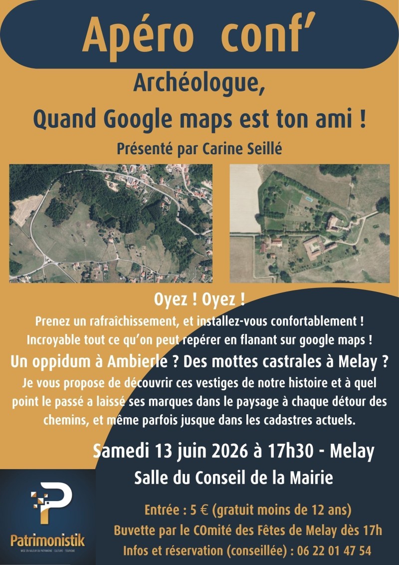 Apéro conf' : Archéologue, quand Google maps est ton ami !