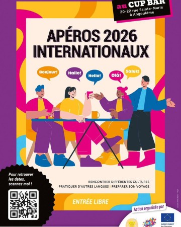 Apéro international au CUP Bar à Angoulême