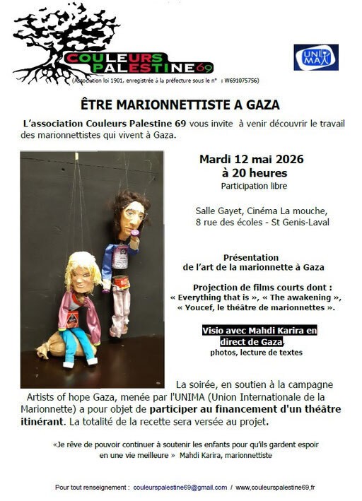 ÊTRE MARIONNETTISTE A GAZA