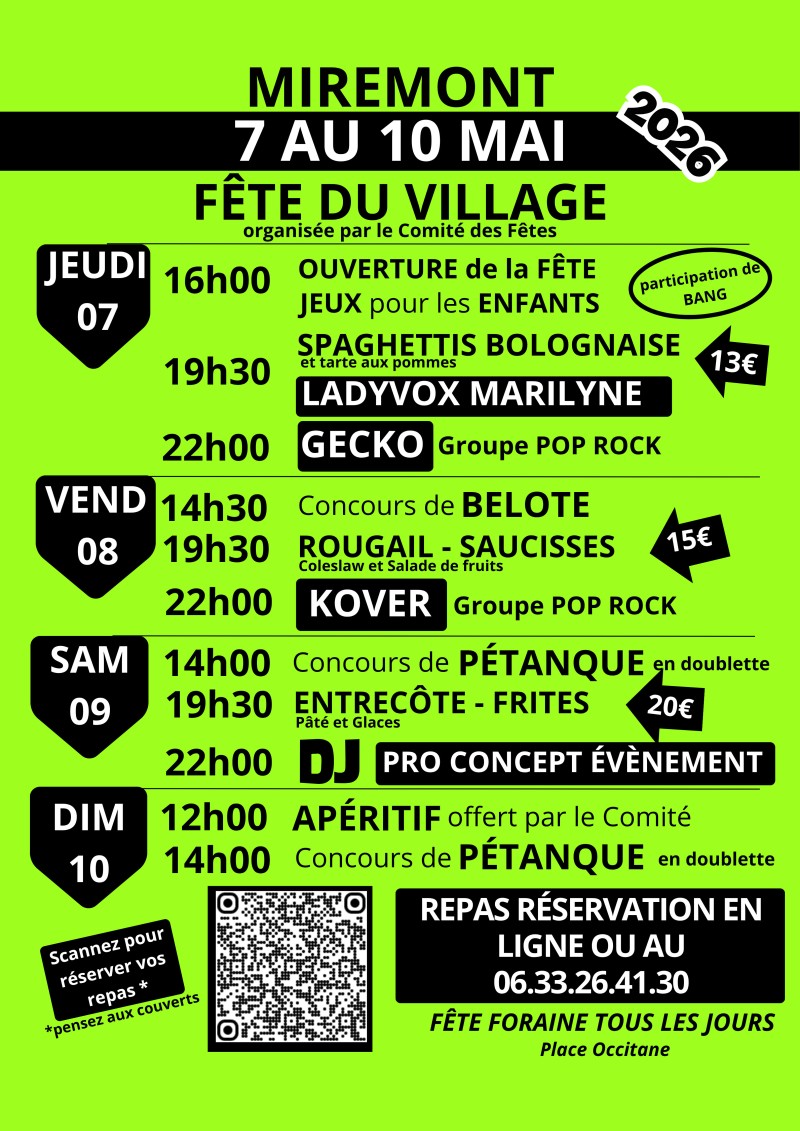 Fête du village de Miremont