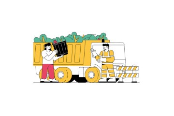 Collecte de déchets végétaux en benne statique - Mardi 5 mai