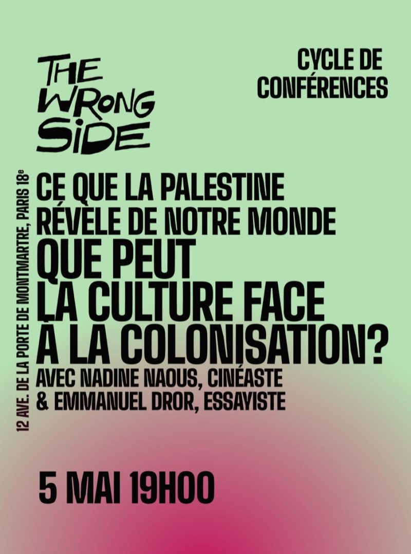 Conférence - débat : QUE PEUT LA CULTURE FACE À LA COLONISATION ?