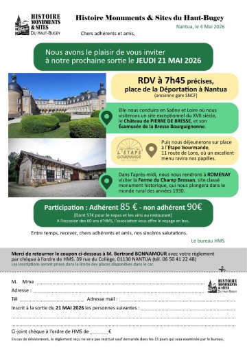 SORTIE EN BRESSE BOURGUIGNONNE