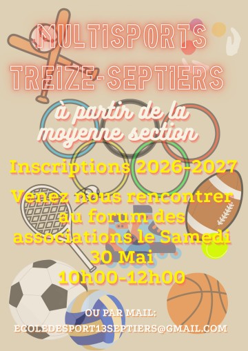 Inscriptions "Multisports"