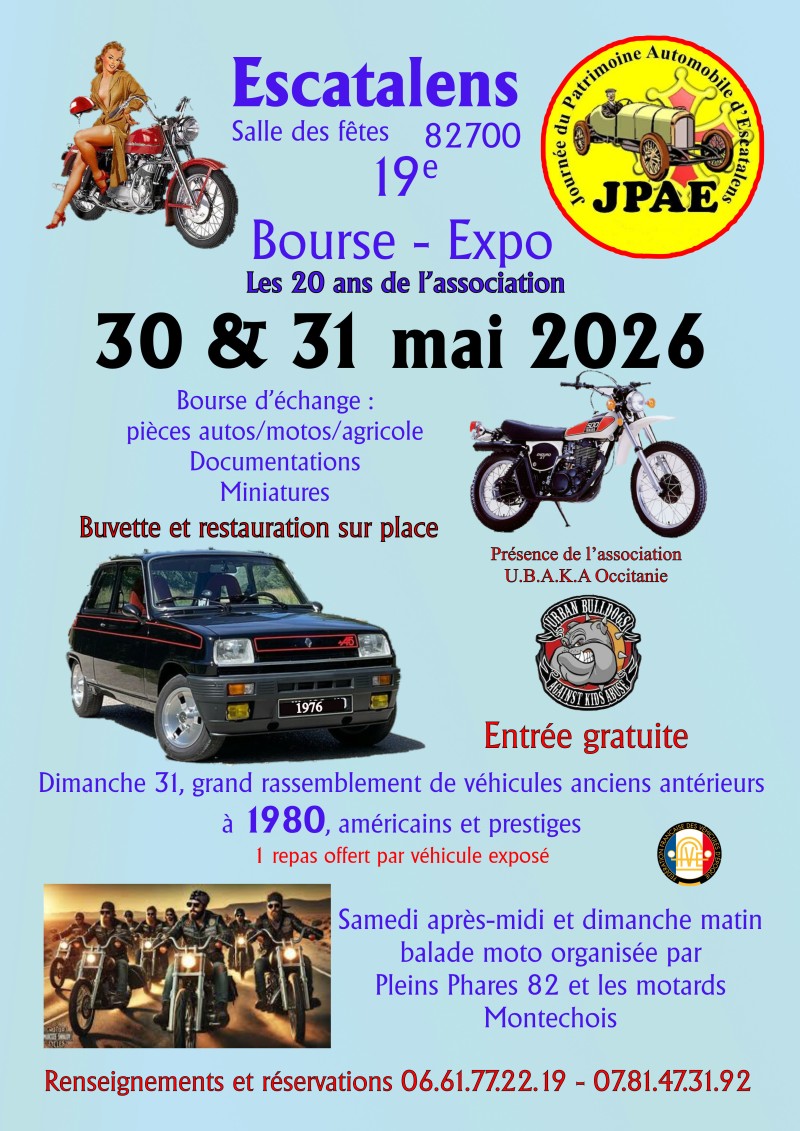 19e Journée du Patrimoine Automobile d'Escatalens