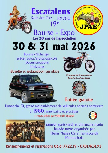 19e Journée du Patrimoine Automobile d'Escatalens
