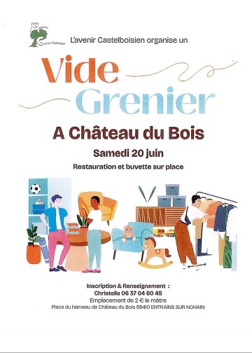 Vide-grenier à Château du Bois