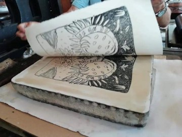 Visite de l'atelier de Didier CLAD