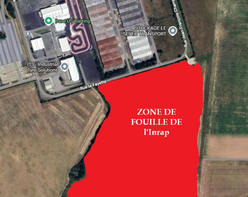 Visite des fouilles archéologiques Inrap à Etrechet
