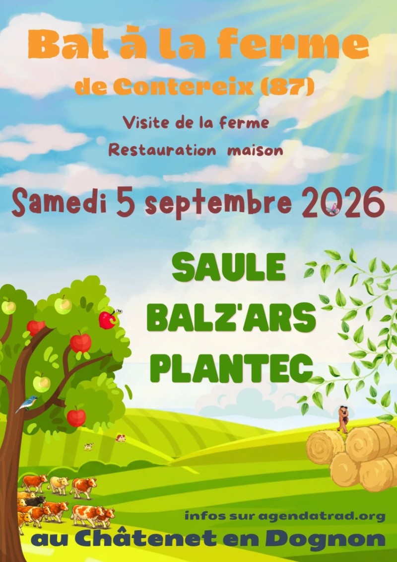 Bal à la Ferme de Contereix avec Plantec, Saule et Balz'ars