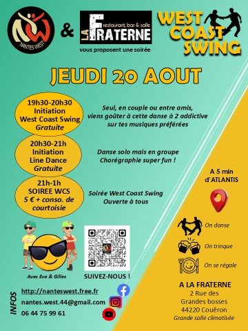Initiations West Coast Swing & Line Dance + Soirée WCS