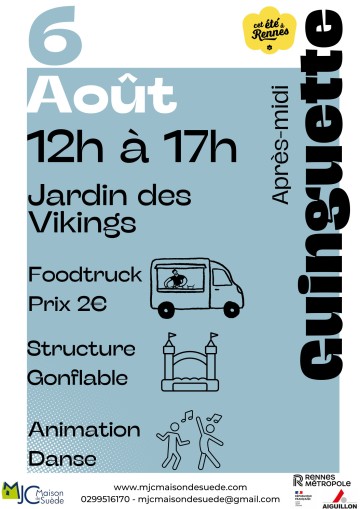 📣 6 août – Guinguette MJC Maison de Suède à Copenhague !
