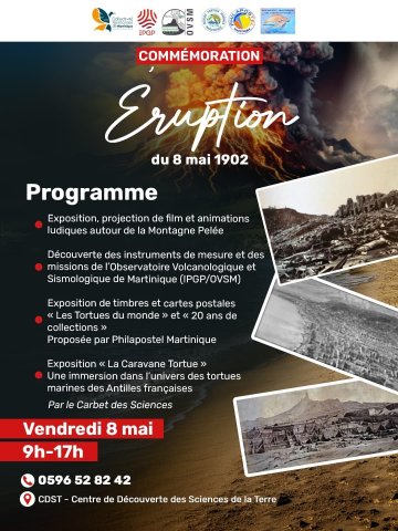 COMMÉMORATION ÉRUPTION DU 08 MAI 1902 "LA MONTAGNE PELEE"