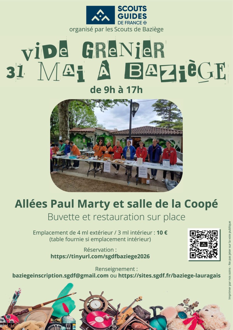 Vide grenier des Scouts de Baziège - SGDF