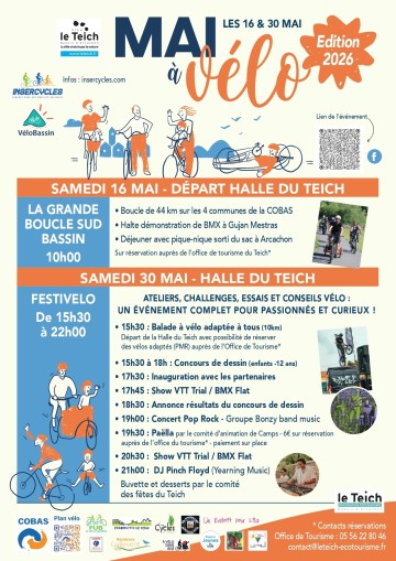 Mai à vélo Sud Bassin