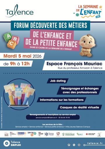 Forum découverte des métiers de l’enfance et de la petite enfance