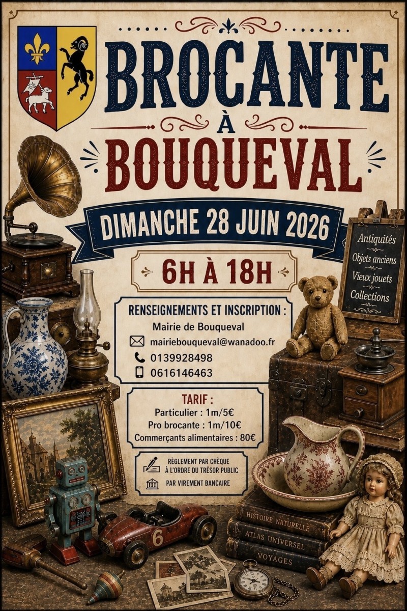Brocante à Bouqueval