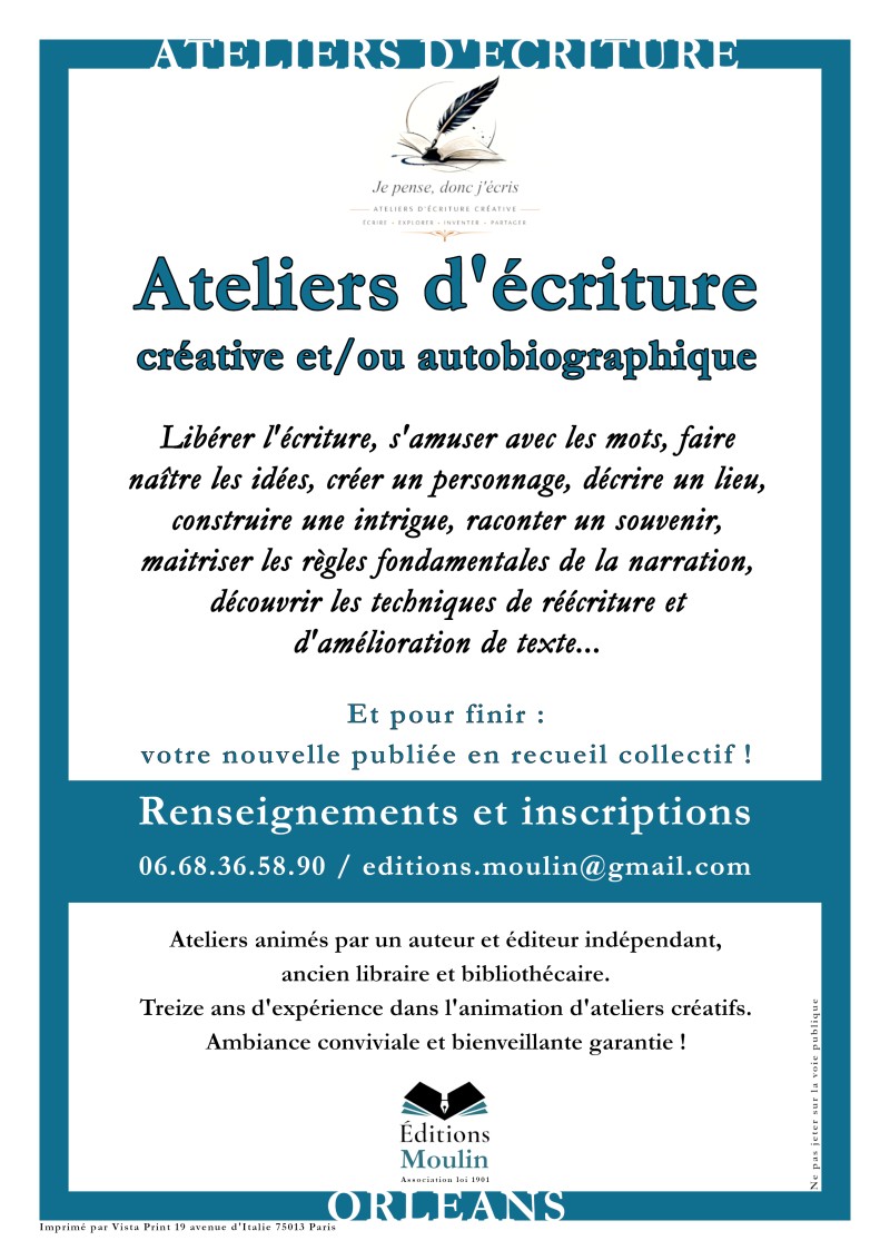 Ateliers d'écriture créative