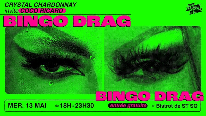 Bingo Drag / Crystal Chardonnay + Coco Ricard