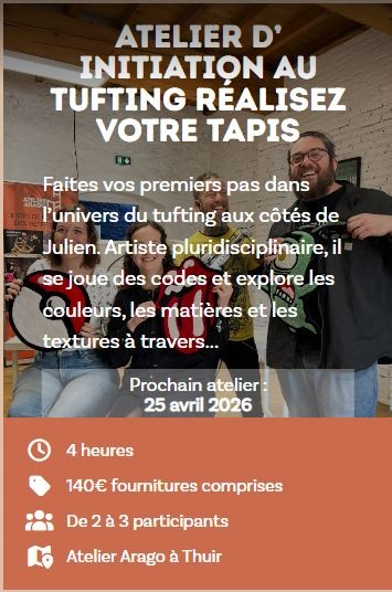 ATELIER INITIATION AU TUFTING RÉALISEZ VOTRE TAPIS