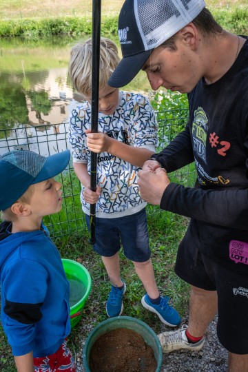 Atelier pêche enfant Lac de Tolerme