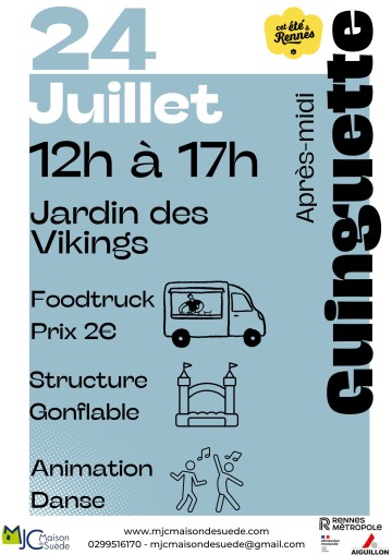 📣 24 juillet – Guinguette MJC Maison de Suède à Copenhague !