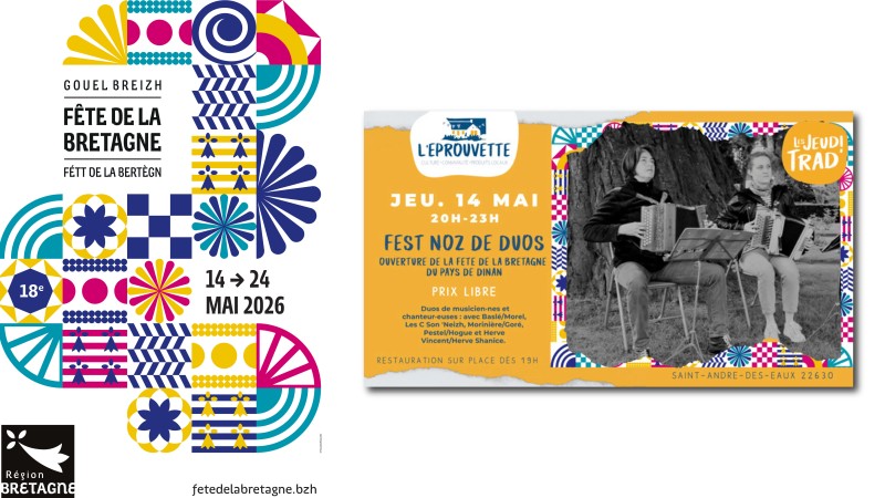Fest Noz de duos en ouverture de la fête de la Bretagne du Pays de Dinan