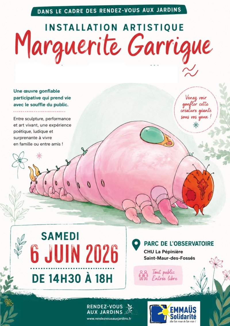 Installation artistique participative de Marguerite Garrigue