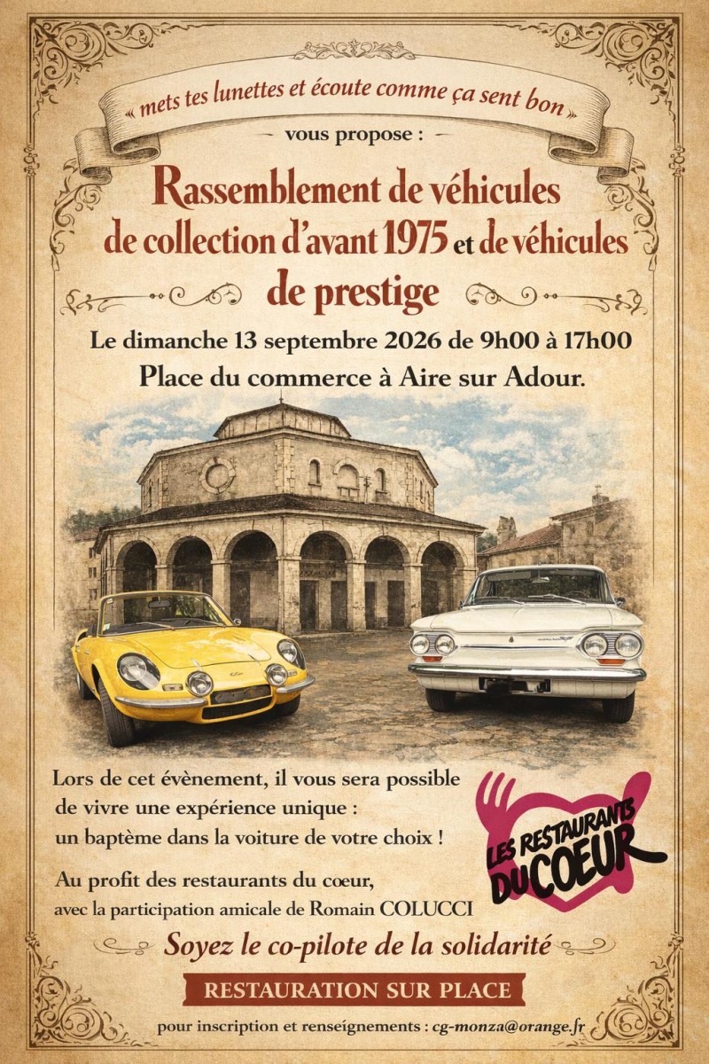 Rassemblement de véhicules de collection