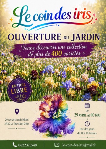 Jardin ouvert : Le coin des iris