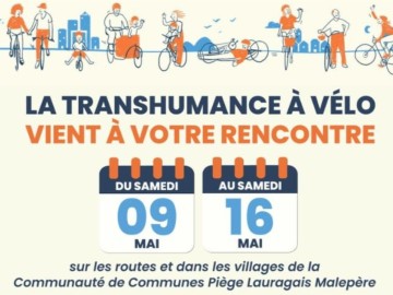 MAI À VÉLO : LA TRANSHUMANCE À VÉLO FAIT ÉTAPE À LAURAC