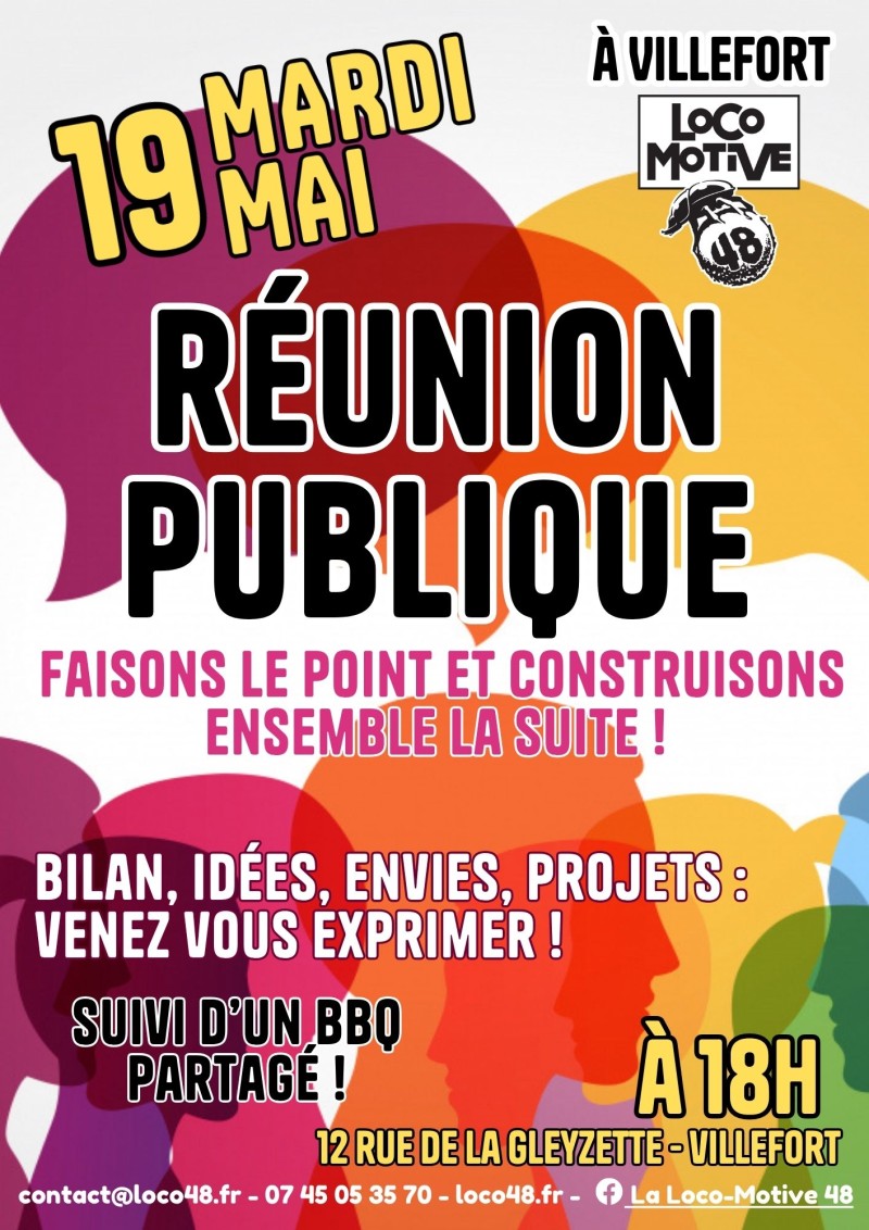 RÉUNION PUBLIQUE - LOCO MOTIVE 48