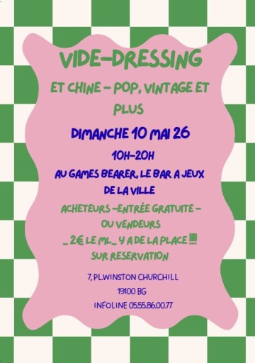 Vide Dressing au Bar à jeux Games Bearer