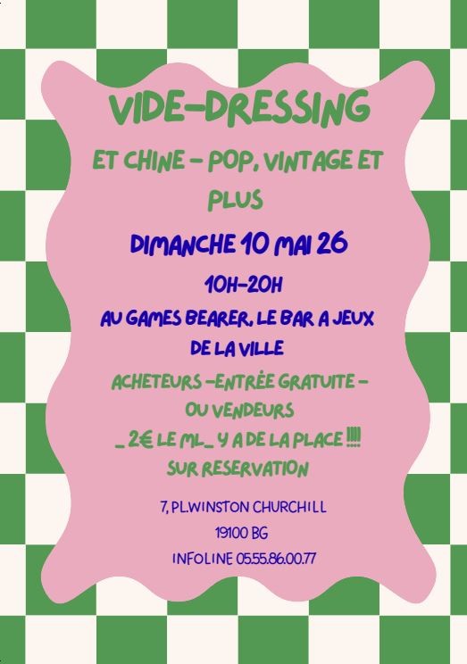Vide Dressing au Bar à jeux Games Bearer