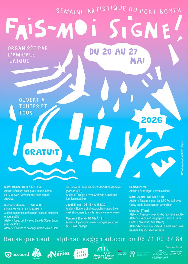 Semaine Artistique du Port-Boyer - FAIS-MOI SIGNE !