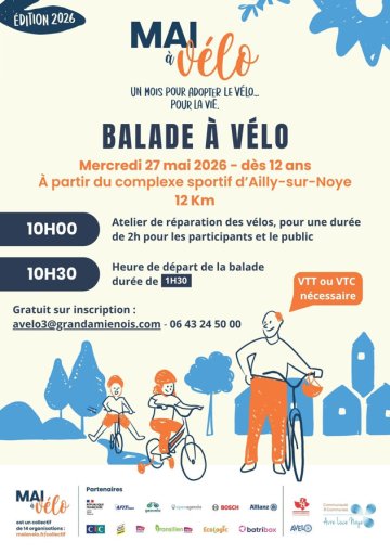 Balade à vélo + atelier de réparation vélo