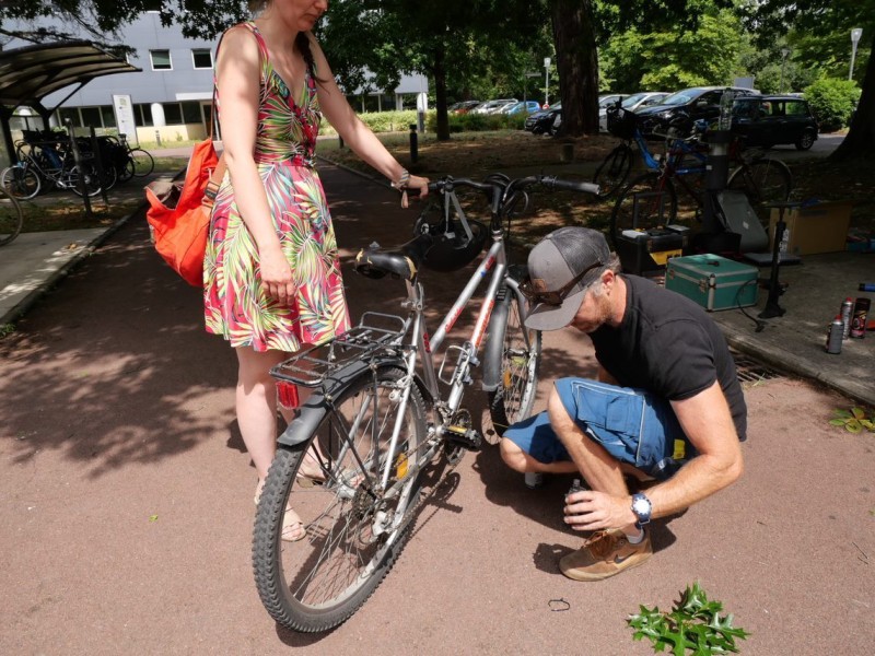 Réparation vélo