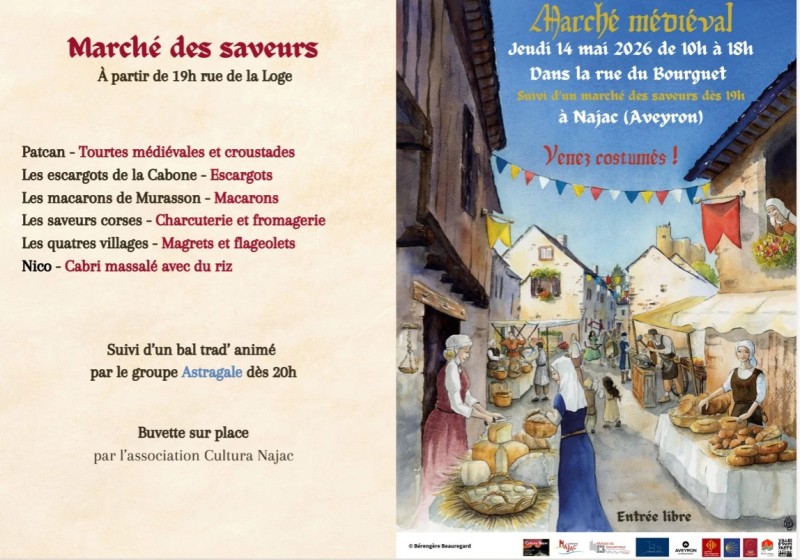 Bal Trad pour les Médiévales de Najac avec Astragale