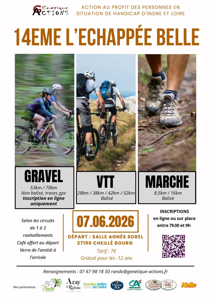 14ème édition de L'Echapée Belle - Randonnée pédestre et VTT