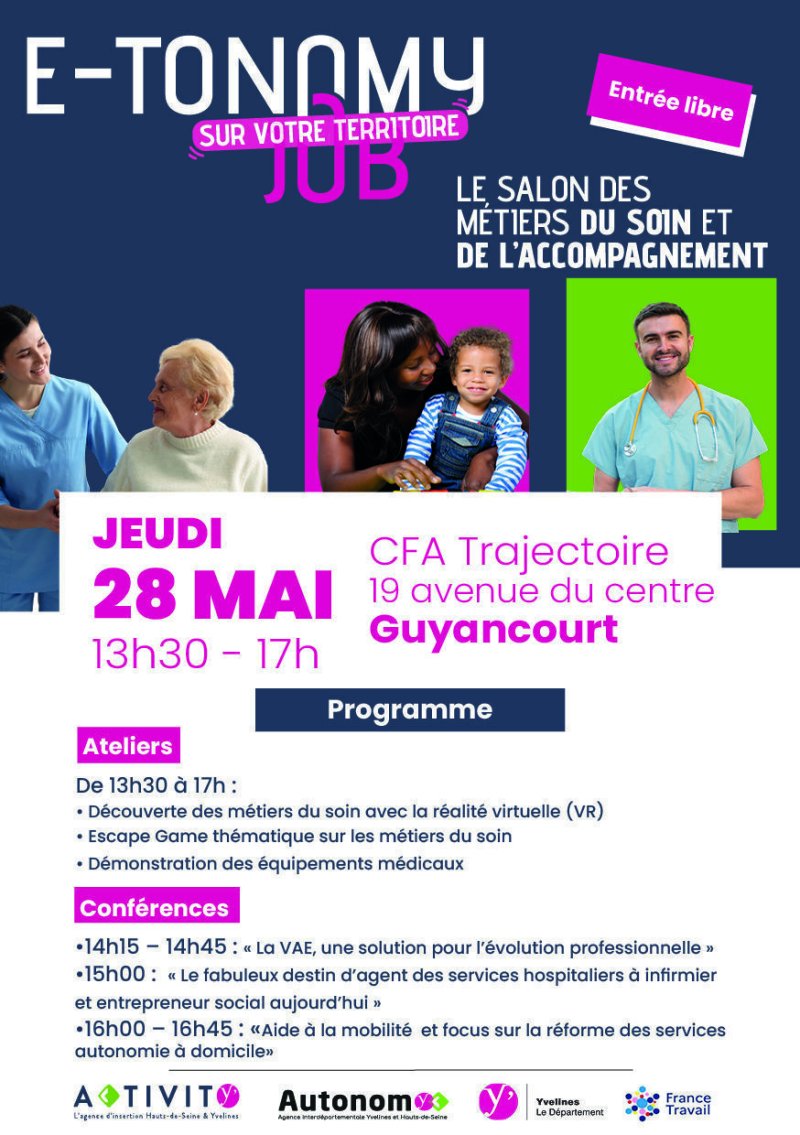 📣 Dans moins d’un mois, E-TONOMY Job revient dans les Yvelines !