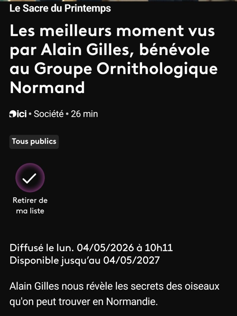 Le sacre du printemps sur ICI Normandie