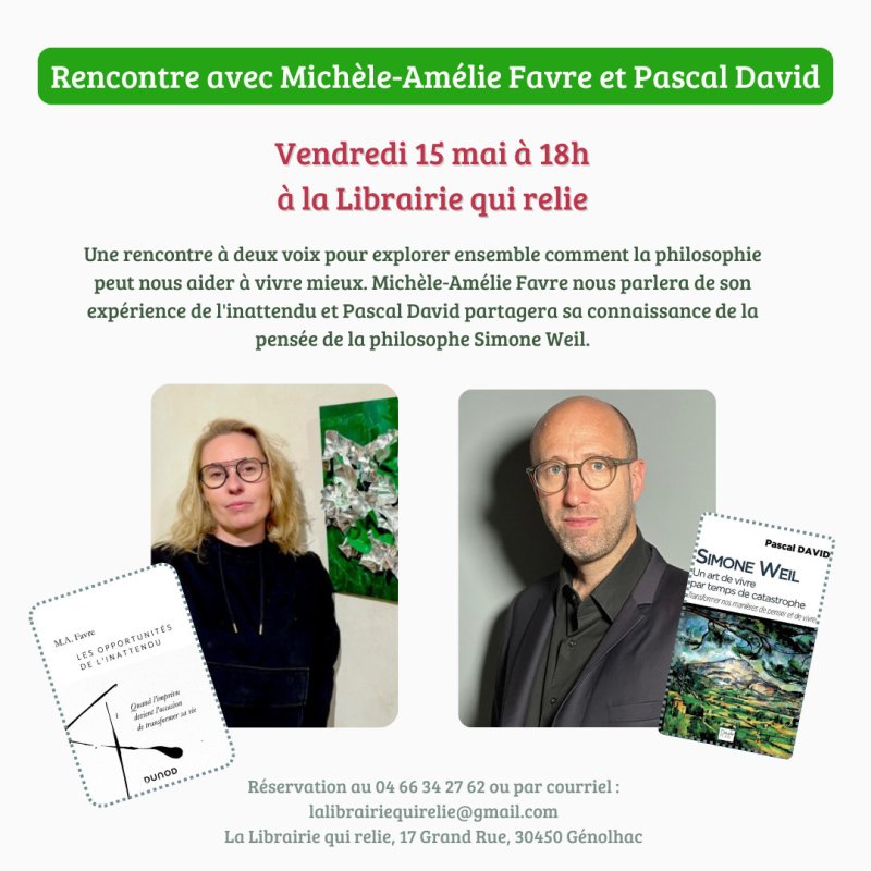 Rencontre avec Michèle-Amélie Favre et Pascal David