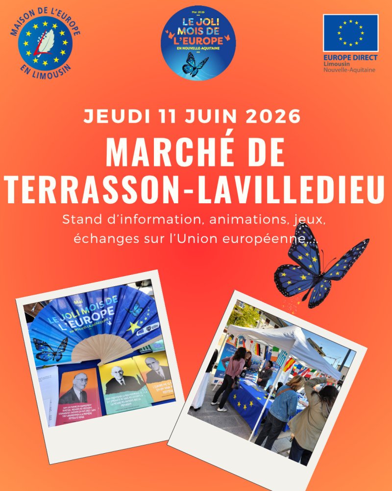 L'Europe s'invite au marché de Terrasson-Lavilledieu !