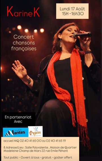 Concert KarineK - La Chanson Française reprise avec Classe