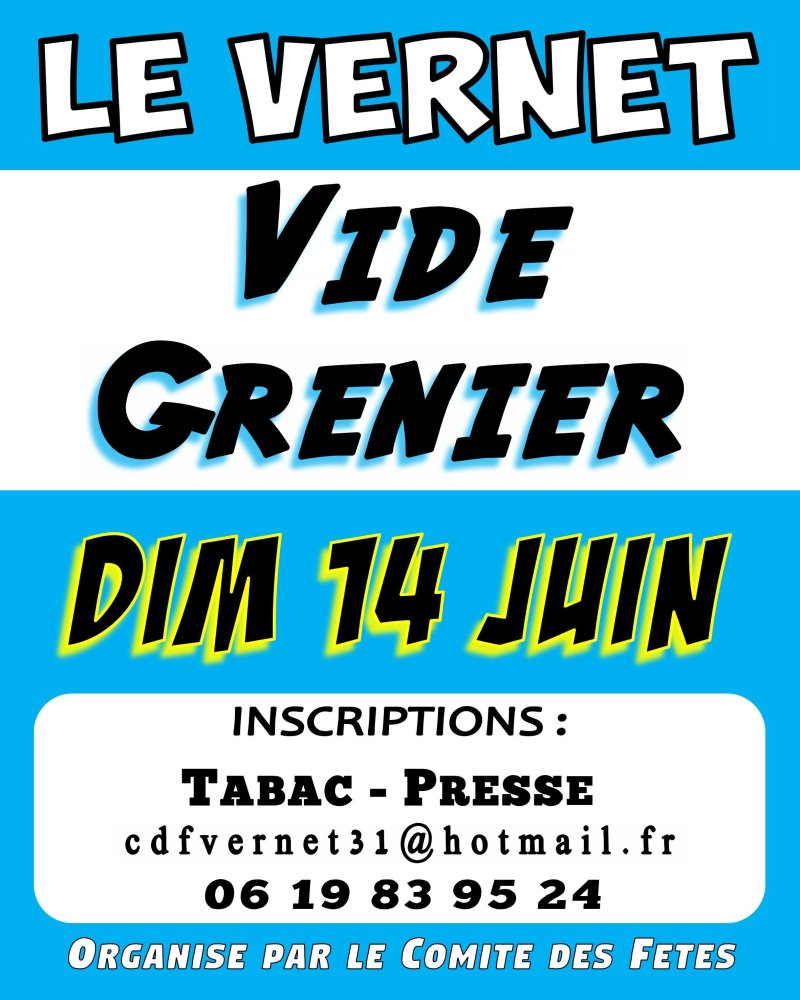 Le Vernet fait son Vide Grenier
