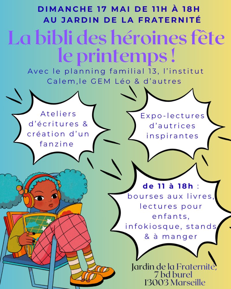 La bibli des héroines fète le printemps