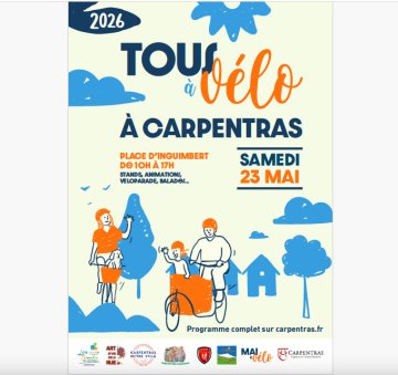 Tous à vélo à Carpentras