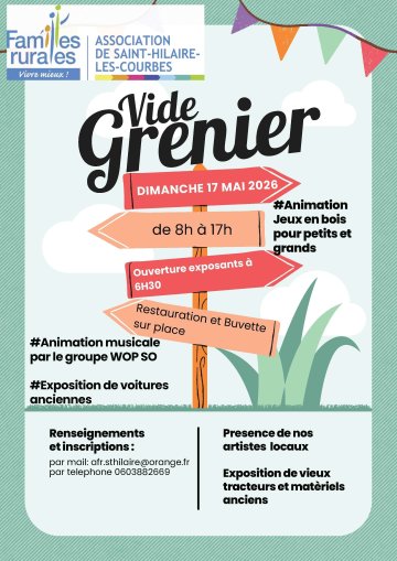 Vide Grenier de Saint Hilaire les Courbes