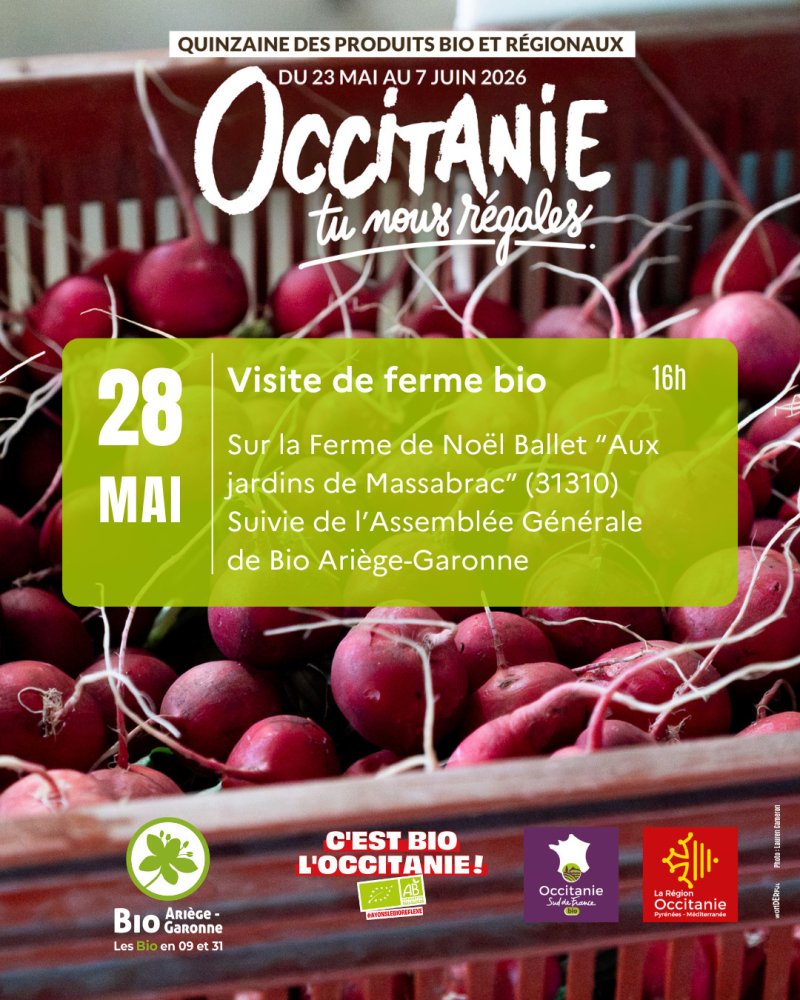 Visite de ferme bio à Massabrac