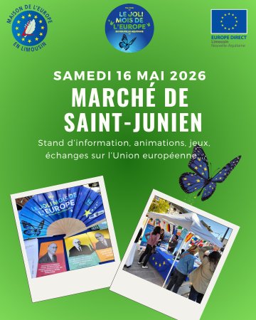 L’Europe s’invite au marché de Saint-Junien !